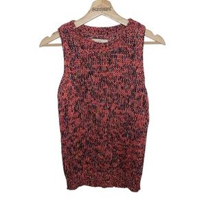 LOFT Womens Sleeveless Sweater Tank Top Vest Chunky Knit Cotton